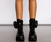 Major Trendsetter Platform Combat Boots