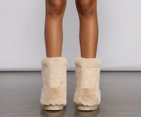 Cozy and Chic Sherpa Booties
