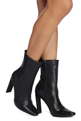 Kind Of A Baddie Snake Booties