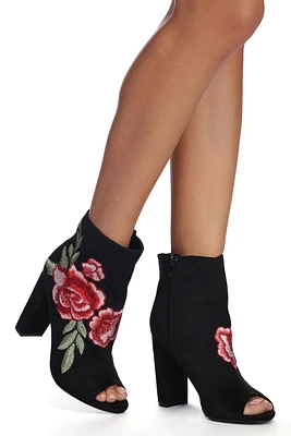 Floral Be Mine Booties