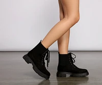 Stylishly Edgy Lug Sole Booties