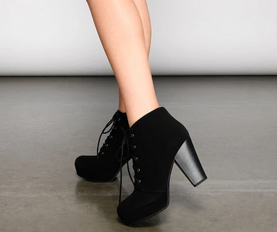 All The Drama Platform Booties