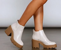 A Trendy Moment Lug Sole Booties