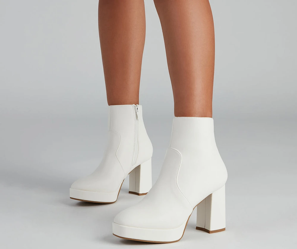 Feelin' Retro Platform Booties