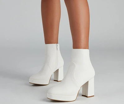 Feelin' Retro Platform Booties