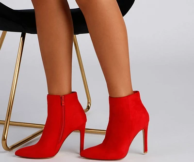 Sleek Style Pointed Toe Stiletto Booties