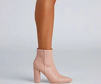 Favorite Kicks Pointed Toe Booties