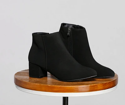 Simply Stylish Faux Suede Booties
