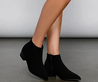 Bring It Back Faux Suede Booties