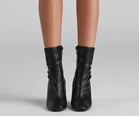 Fashion Square Toe Booties