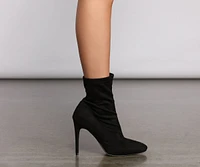 Smooth Criminal Stiletto Sock Booties