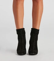 Sparkle Society Rhinestone Booties