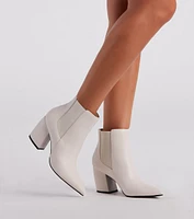 Classic Vibe Pointed Toe Booties