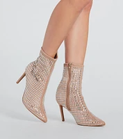 All That Bling Rhinestone Stiletto Booties