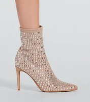 All That Bling Rhinestone Stiletto Booties