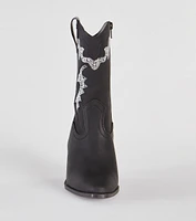 Made You Dazzle Rhinestone Pearl Cowboy Boots