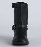 Edge It Up Faux Leather Biker Boots