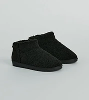 Plush Comfort Faux Sherpa Booties