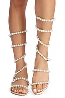 Luxe Pearl Chrome Sandals