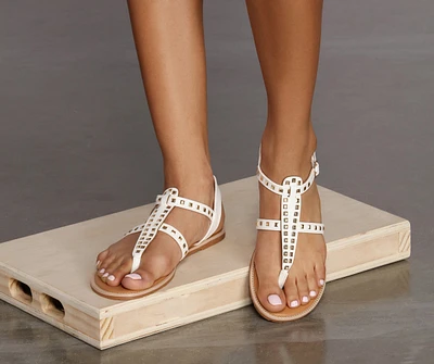 Step Out Studs Sandals