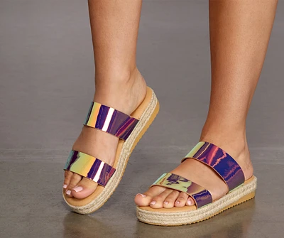 Superb Woven Platform Sandals