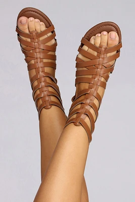 Locked Gladiator Sandals