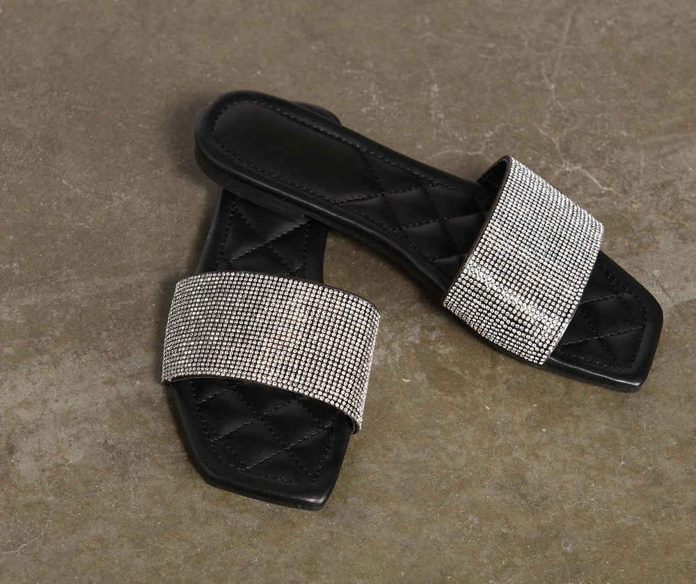 Glam Diva Rhinestone Sandals