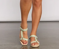 Sleek And Basic Espadrille Sandals