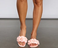 Floral Glam Square Toe Sandals