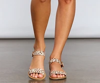 Fierce And Fab Leopard Print Sandals