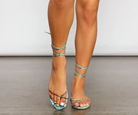 Sassy Vibes Lace-Up Sandals