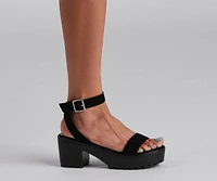 Lug Forever Nubuck Strap Sandals