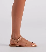 Weekend Mode Basic Strap Sandals