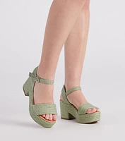 Sunny Days Ahead Espadrille Platform Sandals