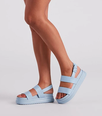 Stay Trendy Strappy Platform Sandals