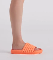 Slip Into Comfort Puff Slide Sandals