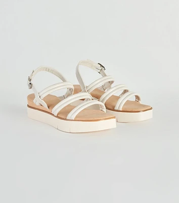 Casual Summer Stroll Strappy Platform Sandals