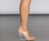 The Clear Wedge Heels