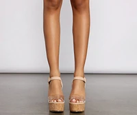 A Clear Obsession Strappy Wedges