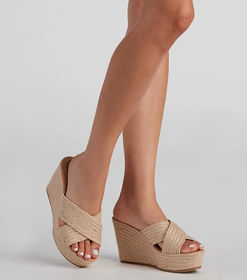 Perfect Summer Style Straw Wedges