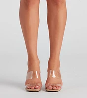 Clear View PVC Espadrille Wedges