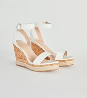 Ready For Brunch Cork Espadrille Wedges