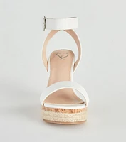 Ready For Brunch Cork Espadrille Wedges