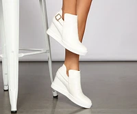 Next Level Croc Wedge Sneakers