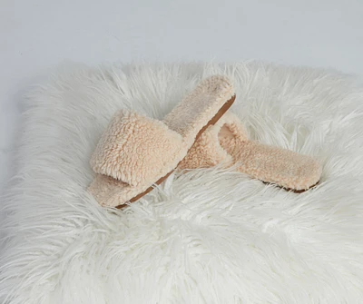 Sweet Dreams Faux Sherpa Sandals