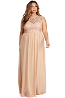 Plus Everly Sweetheart Chiffon Dress