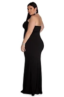 Plus Joselyn Formal Halter Dress