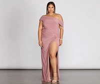 Plus Kaleigh Off Shoulder Dress