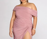 Plus Kaleigh Off Shoulder Dress