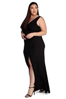 Plus Karla Formal Wrap Dress